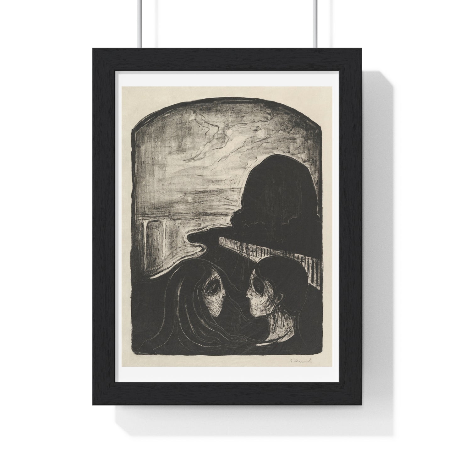 Attraction I (1896) by Edvard Munch, from the Original, Framed Art Print