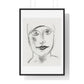 Woman's Head (circa 1927) by Leo Gestel, from the Original, Framed Art Print