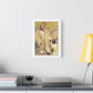 Cinematic Golden Goddess, Satin Canvas Wall Art