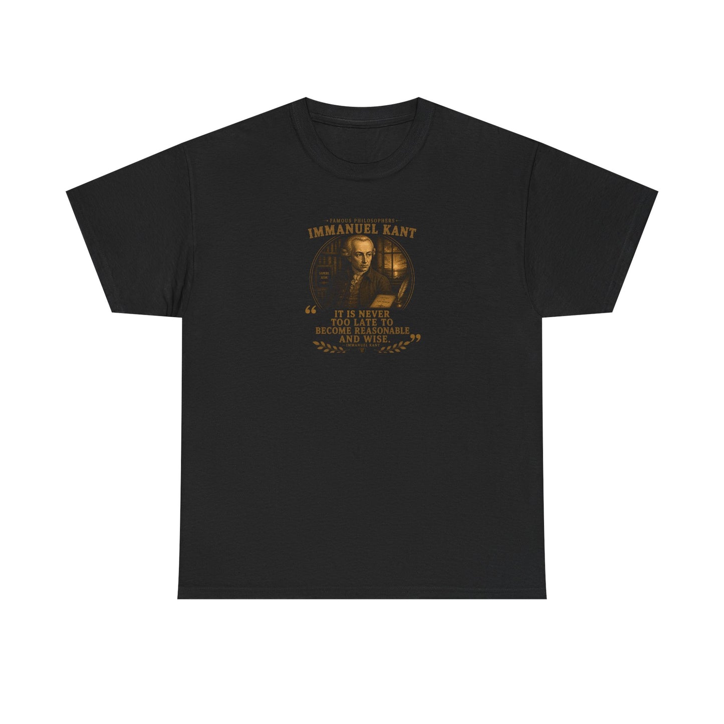 Immanuel Kant on Wisdom, Philosophy Tribute T-Shirt