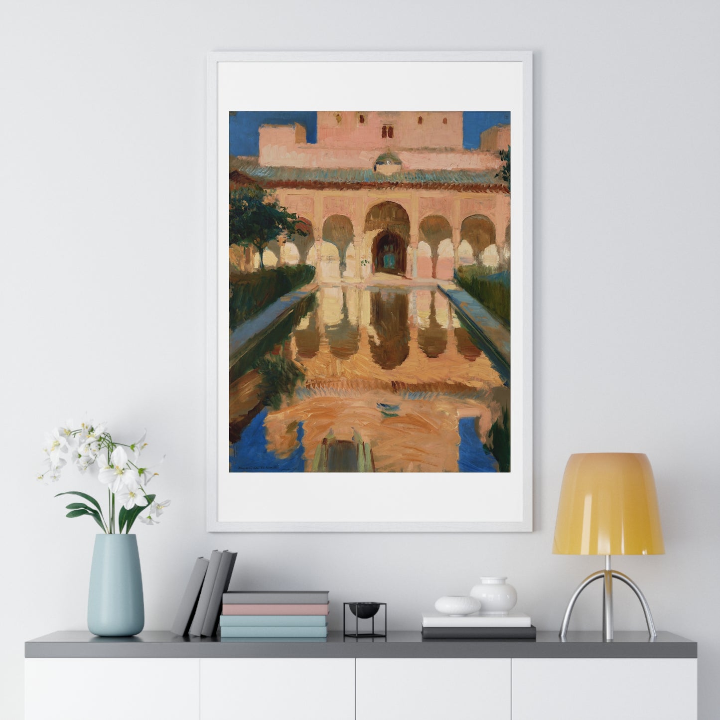 Hall of the Ambassadors, Alhambra, Granada (1909) by Joaquín Sorolla y Bastida, from the Original, Framed Print