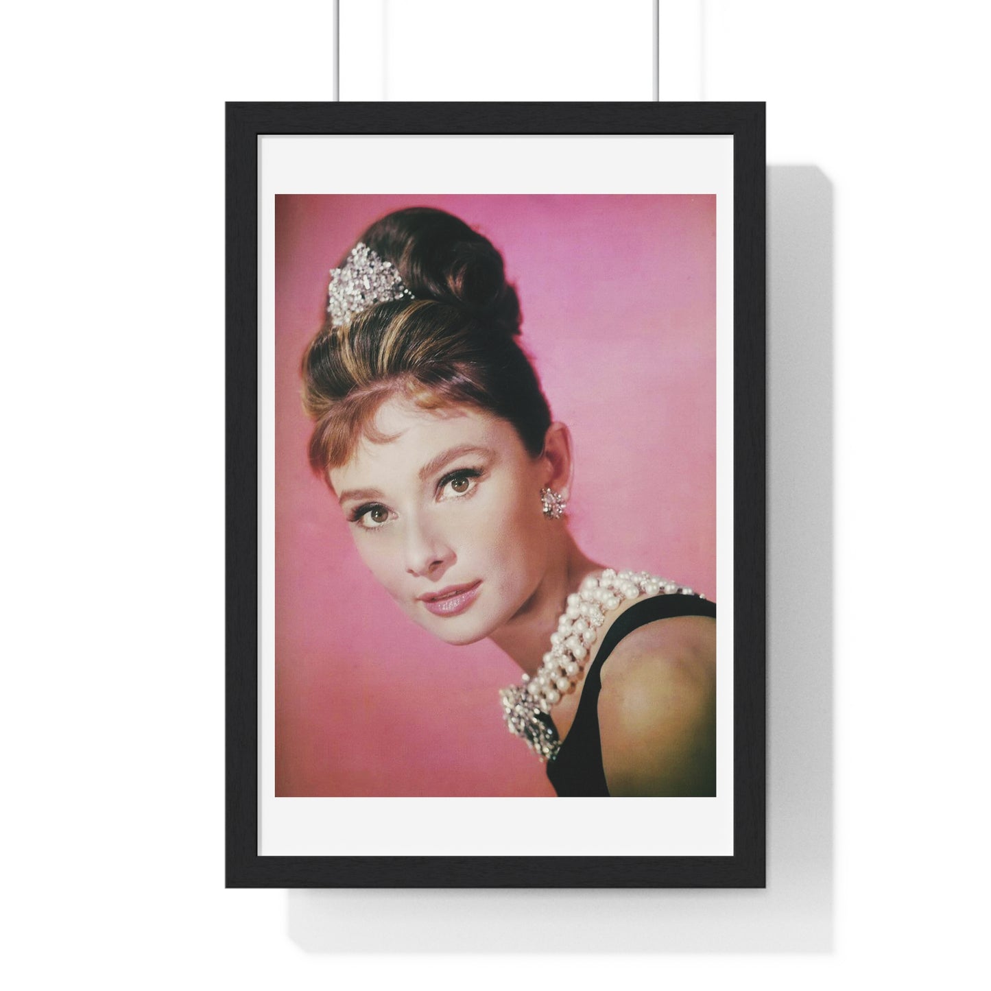 Audrey Hepburn in Breakfast at Tiffany's, Unknown Location, Unknown Date, from the Original, Framed Print