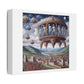 Alien Invasion in Florentine Renaissance Art 'Designed by AI' Art Print on Canvas