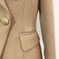 Vireous Women's Double-Breasted Camel Blazer