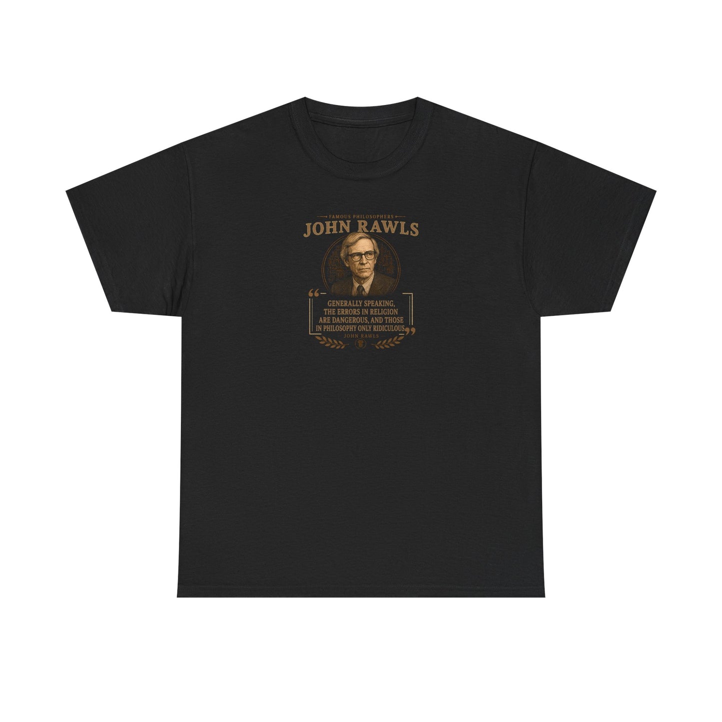 John Rawls on the Errors of Religions, Philosophy Tribute T-Shirt