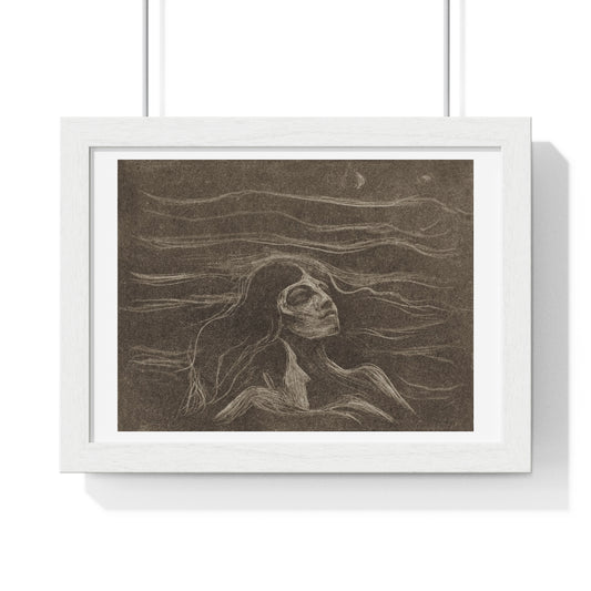 On the Waves of Love (1896) by Edvard Munch, from the Original, Framed Art Print