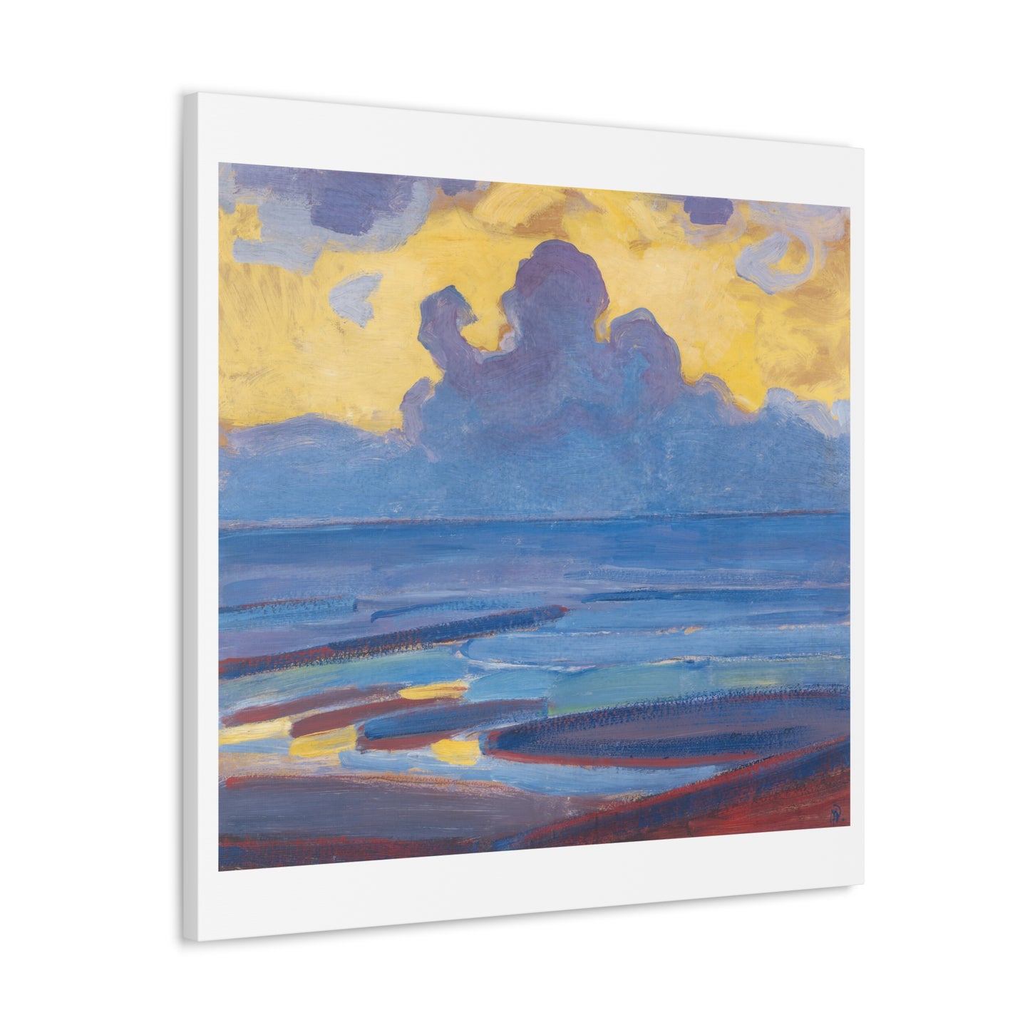 By the Sea (1909) by Piet Mondrian, from the Original, Art Print on Canvas