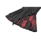 Dark in Love Nyssa Black and Red Strap Detail Goth Mini Dress