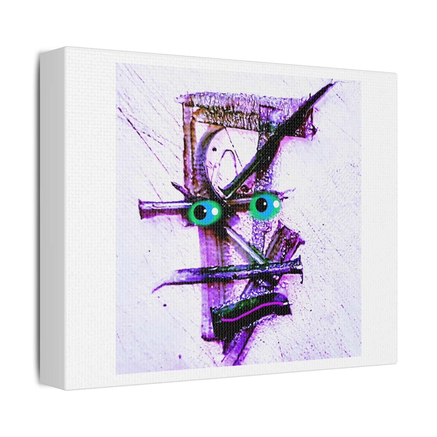 Tumult, Abstract Portrait Art 'Designed by AI', Print on Canvas