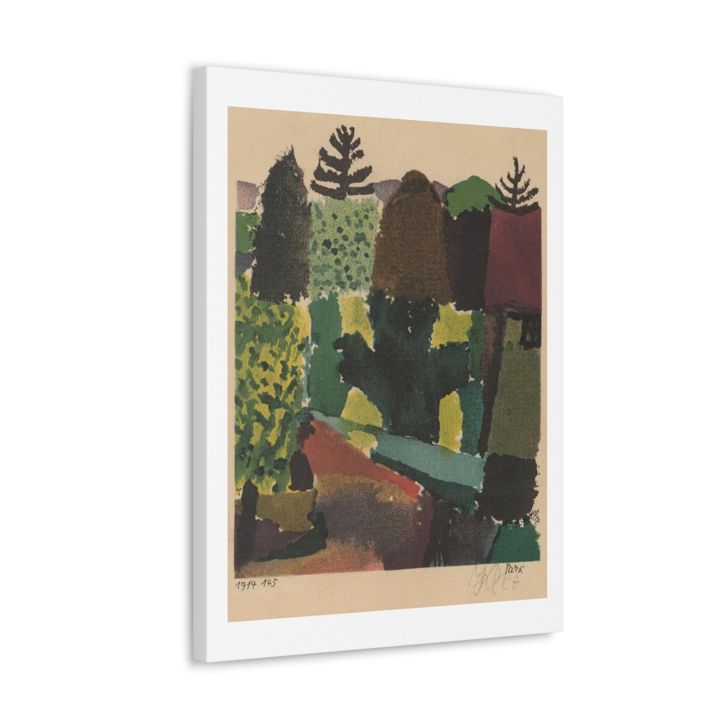 Park (1920) by Paul Klee, Canvas Art Print from the Original