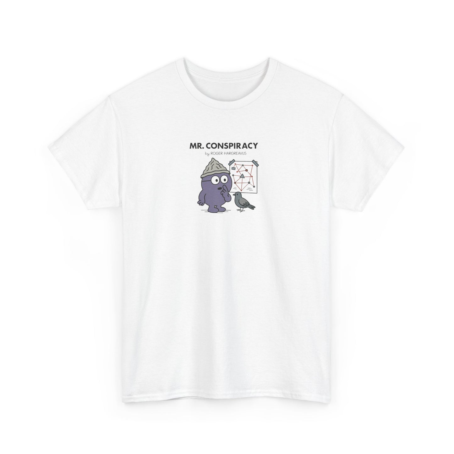 Mr Conspiracy, Funny Mr Men Cartoon Art T-Shirt