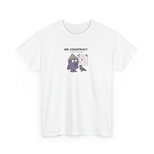 Mr Conspiracy, Funny Mr Men Cartoon Art T-Shirt