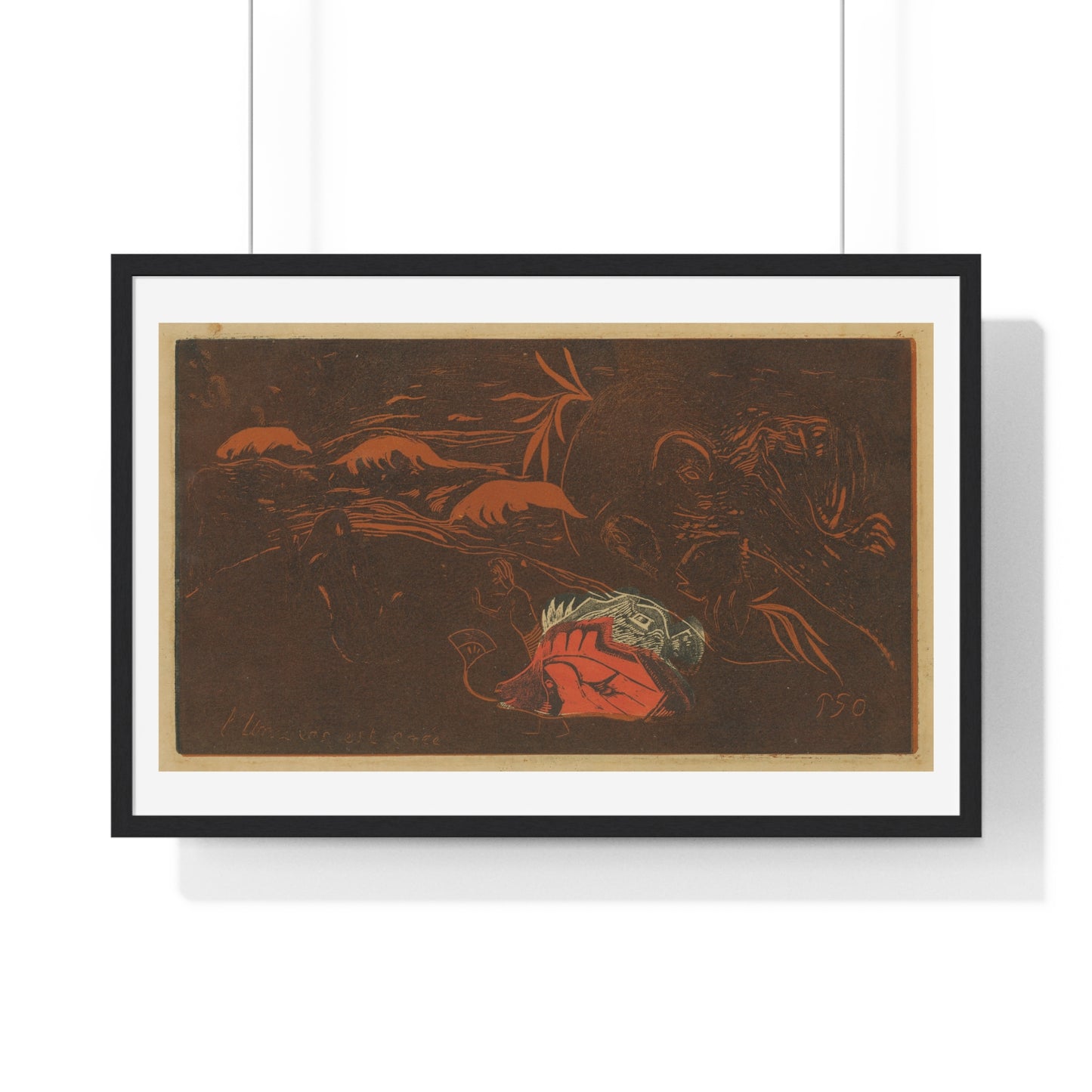 The Universe is Created (circa 1894) by Paul Gauguin and Louis Roy, Framed Art Print