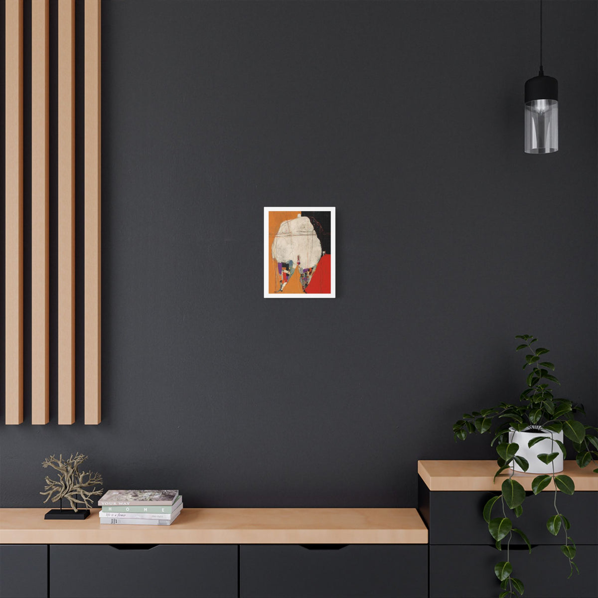 Body, Neo-Surrealism, Art Print on Satin Canvas, Stretched