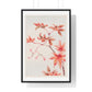 Branch of Maple Tree 'Momiji' with Leaves and Seeds (1870–1880) by Megata Morikaga, from the Original, Framed Art Print