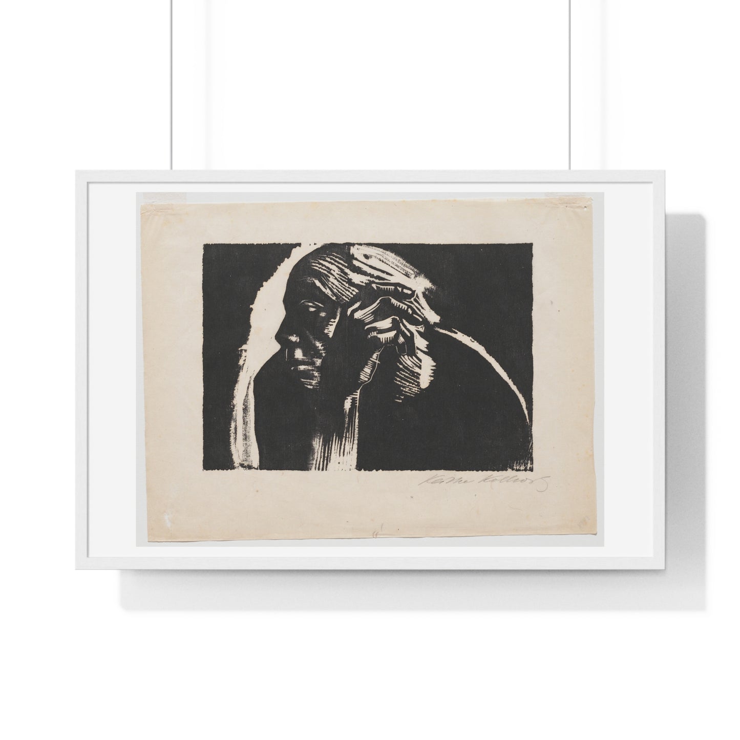 Self Portrait (1924) by Käthe Kollwitz, from the Original, Framed Art Print