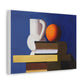 Arrangement with White Jug, Orange and Book (1932–1933) by Vilhelm Lundstrom Printed on Satin Canvas