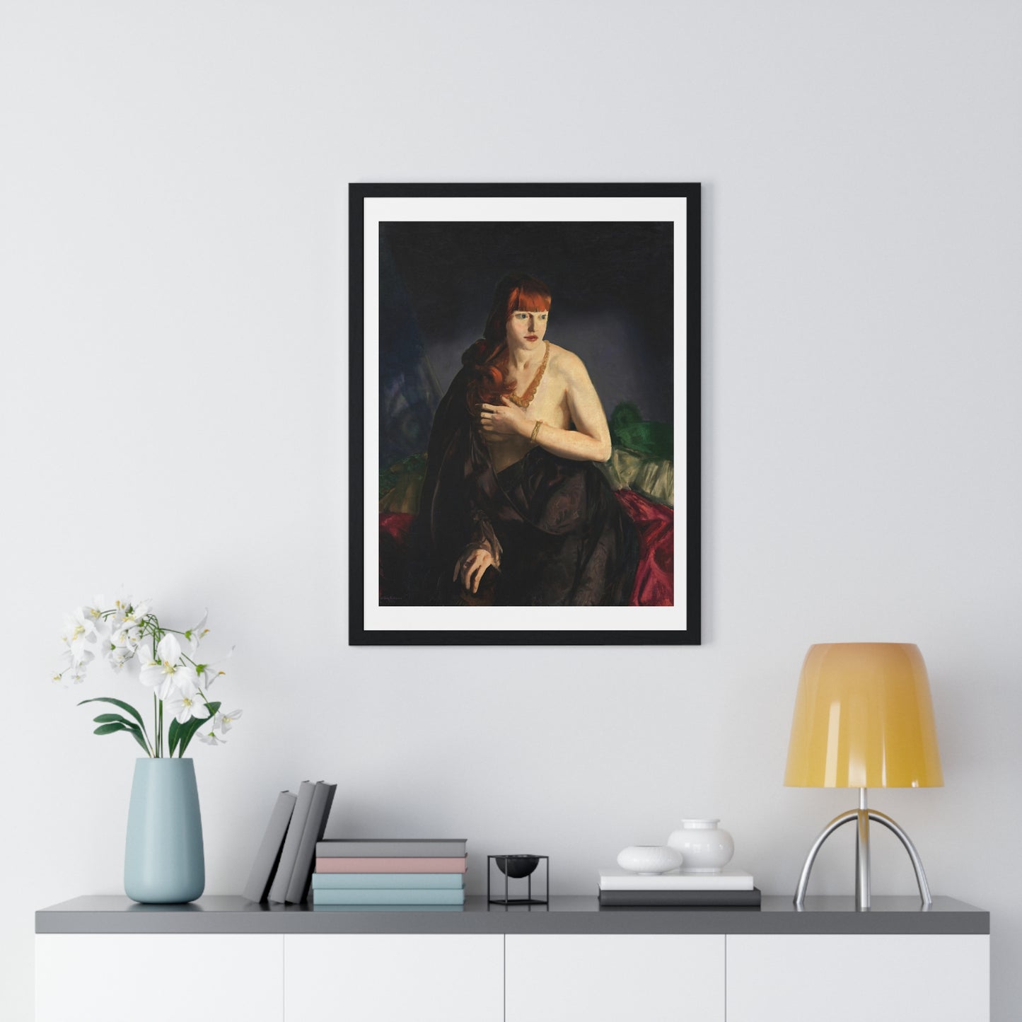 Nude with Red Hair (1920) by George Wesley Bellows, from the Original, Framed Art Print