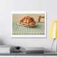 Still Life with Pastry Plate by Egon Schielee from the Original, Art Print on Satin Canvas