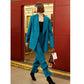 Women's Fashion Pants Suit, Retro Jacket