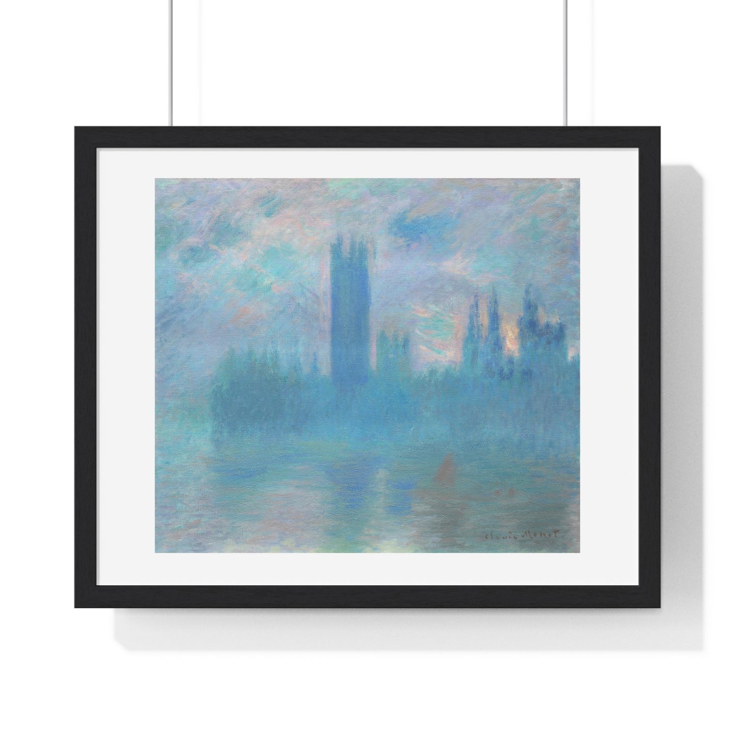 Houses of Parliament, London (1900–1901) by Claude Monet, from the Original, Framed Art Print