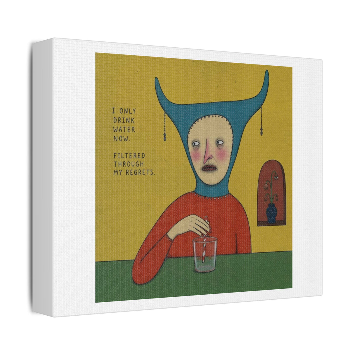 It's Fine VI, Cartoon Art Print on Canvas