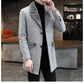 Men's Faux Fur and Chenille Thick Overcoat