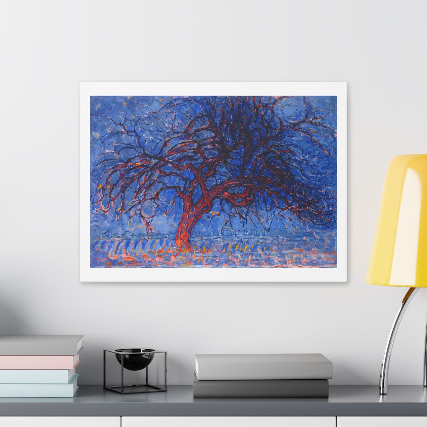 Evening, Red Tree 'Avond, De Rode Boom' (1908) by Piet Mondrian, from the Original, Canvas Art Print