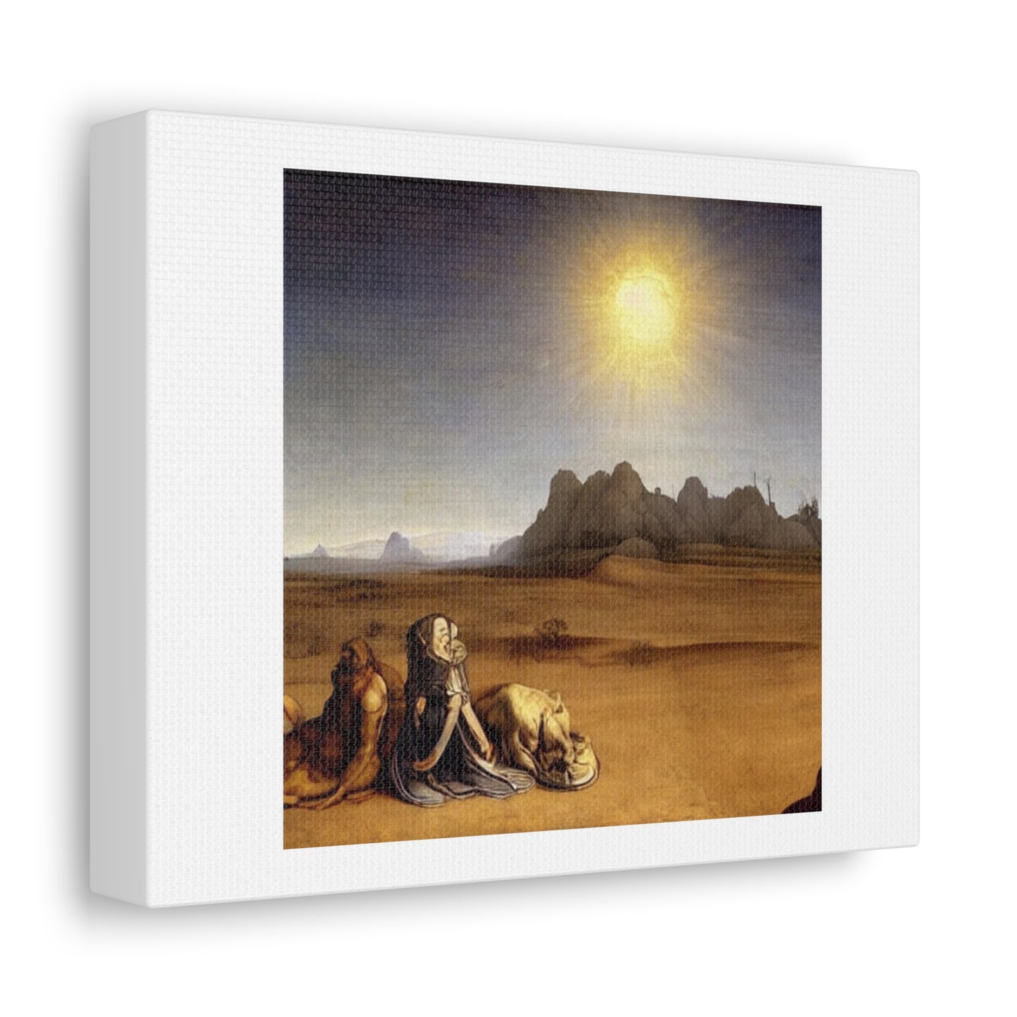 An Alien Desert Planet digital art 'Designed by AI' on Canvas