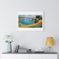 Cornish Harbour in Springtime 'Designed by AI' Framed Art Print