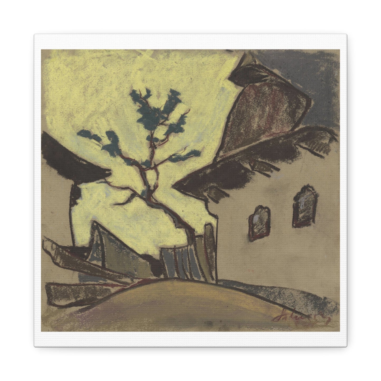 Village Cottage (1931) by Zolo Palugyay Art Print from the Original