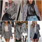 Houndstooth Women's Classic Plaid Jacket