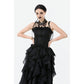 Dark in Love Lysandra Butterfly Lace Beaded Collar Necklace