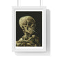 Head of a Skeleton with a Burning Cigarette (1886) by Vincent van Gogh, from the Original, Framed Print