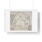 Antique Map of Arabia and Mesopotamia (1621) from the Original Sir Walter Raleigh Manuscript, Framed Print