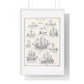 Types of Ships Drawn with Pen and Pencil (1882) by James Macaulay from the Original, Framed Art Print