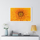 Vibrant Yellow Flower Relaxing Large Wall Art, Framed Print