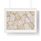 Beige Abstract Relaxing Decor Art, Large Framed Print