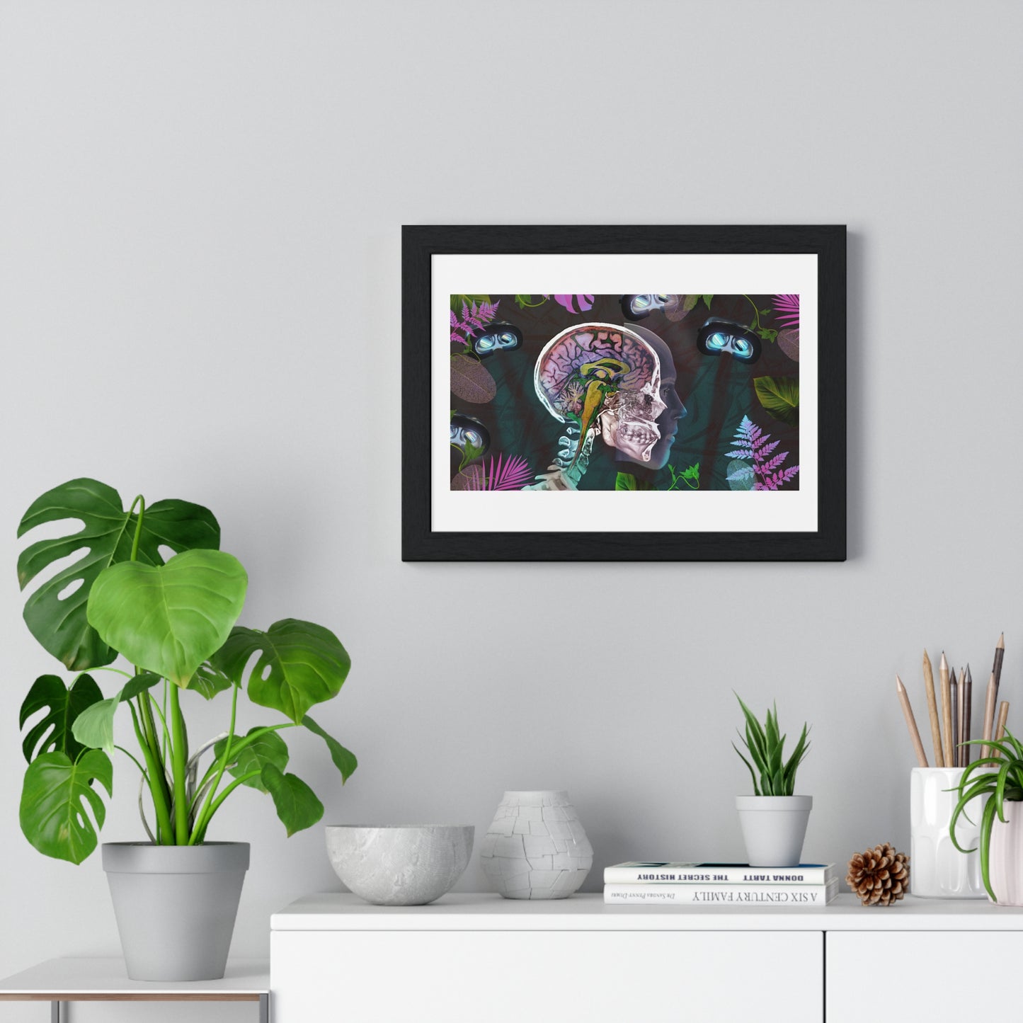 Psychedelics and Virtual Reality Art Framed Print