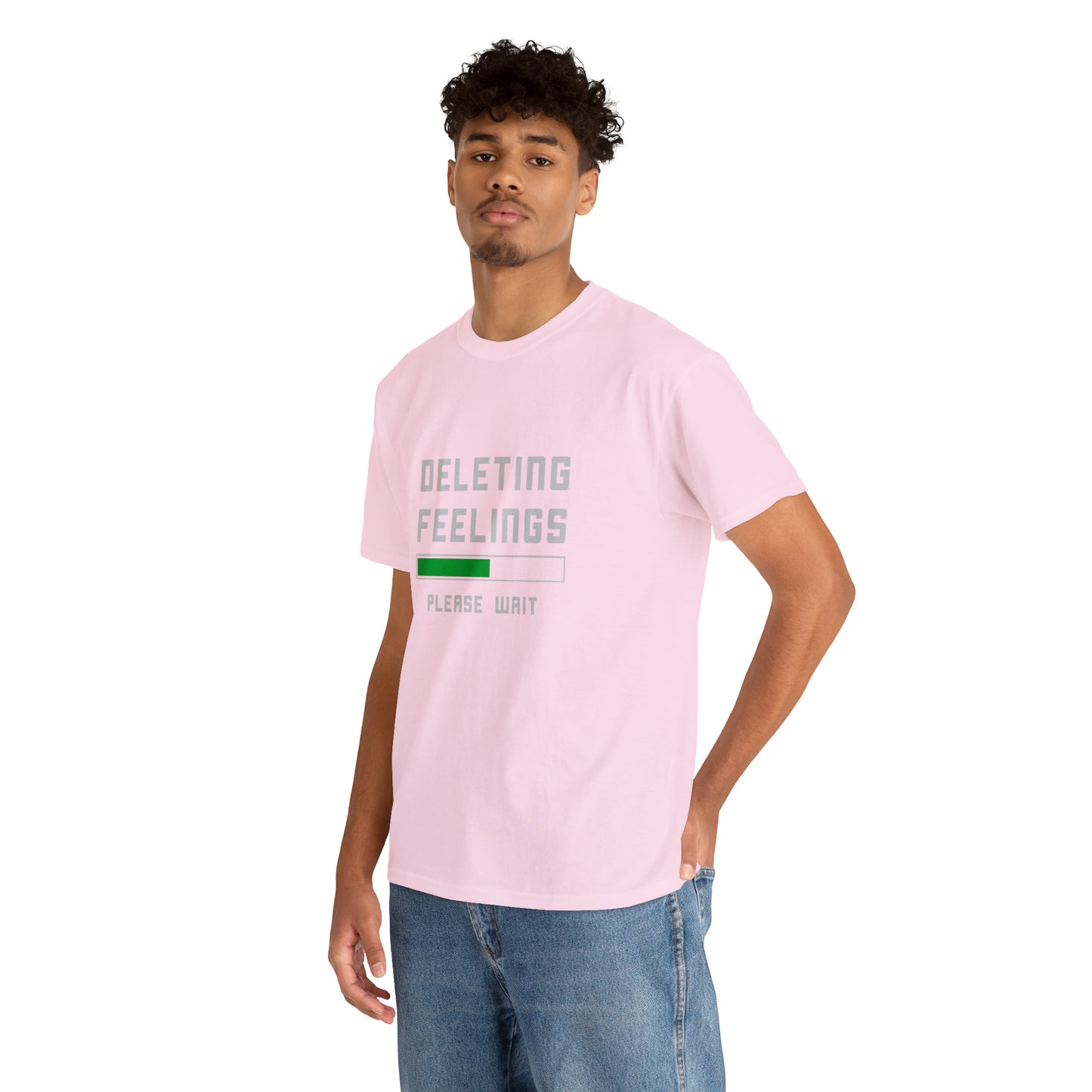 Deleting Feelings Abstract Cotton T-Shirt