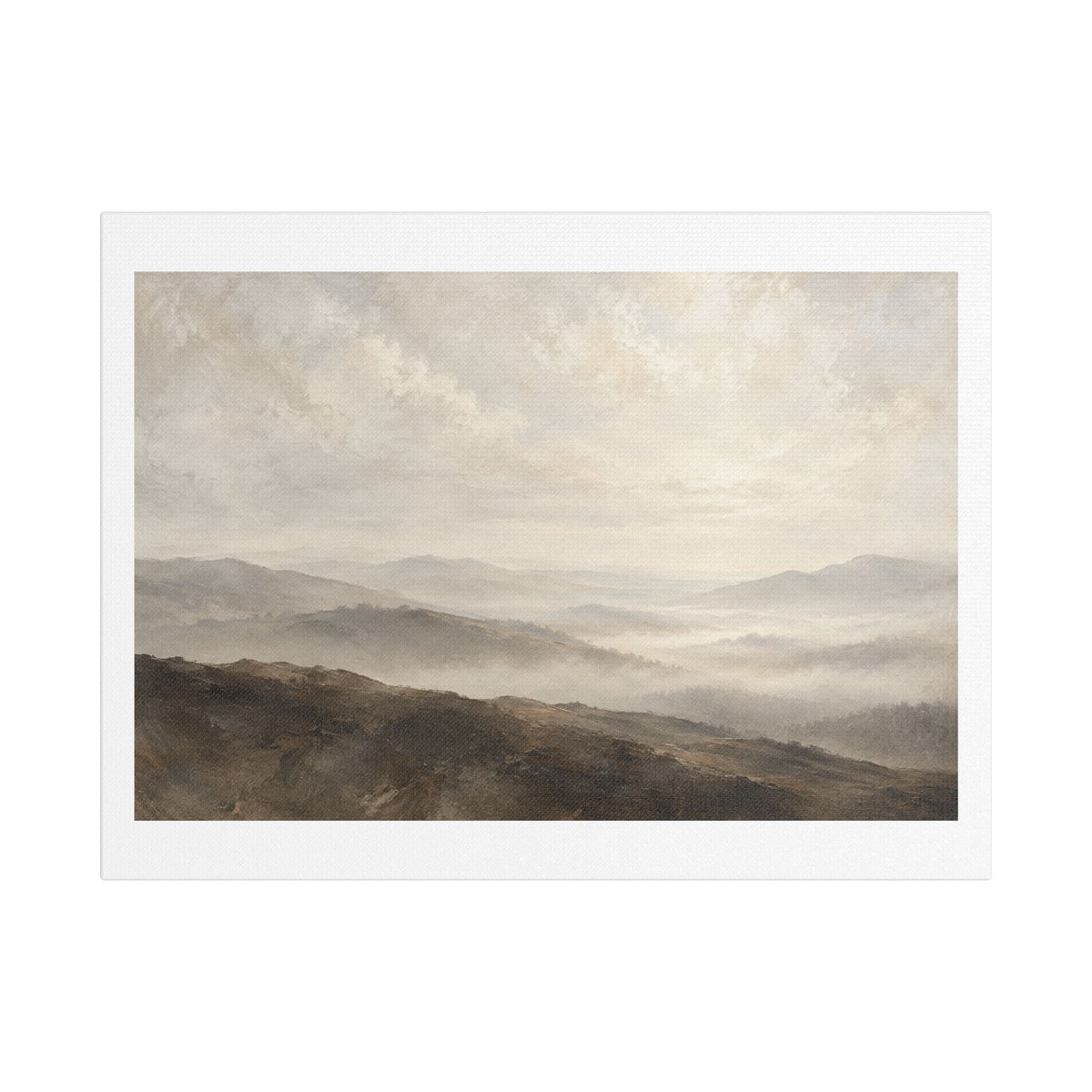 Veil of the Hills, Large Decor Art Print on Canvas