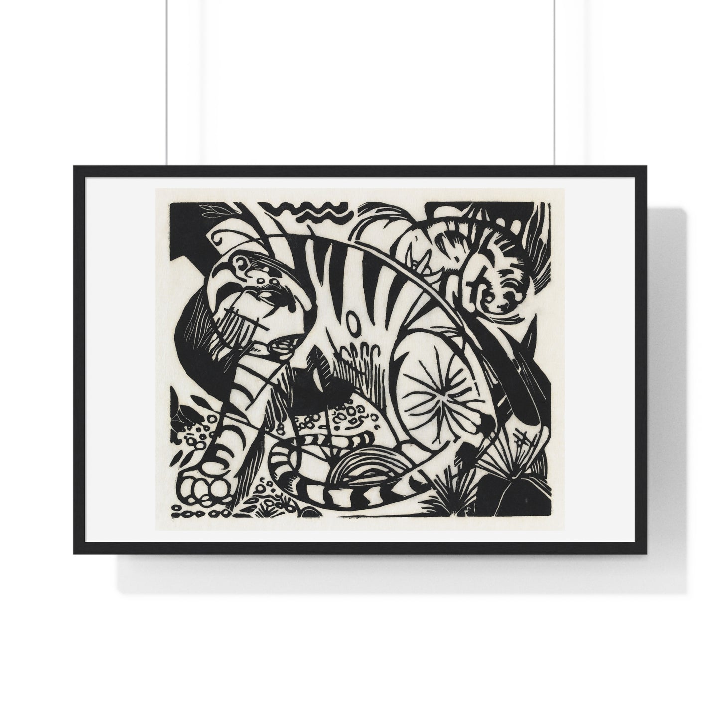 Tiger (1912) by Franz Marc, from the Original, Framed Art Print