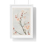 Plum Branches with Blossoms (1870–1880) by Megata Morikaga, from the Original, Framed Art Print