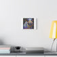 'What I See on the Dancefloor' Abstract Art 'Designed by AI', Print on Canvas