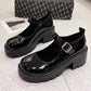 Vintage Japanese-Style Women's Black Shoes