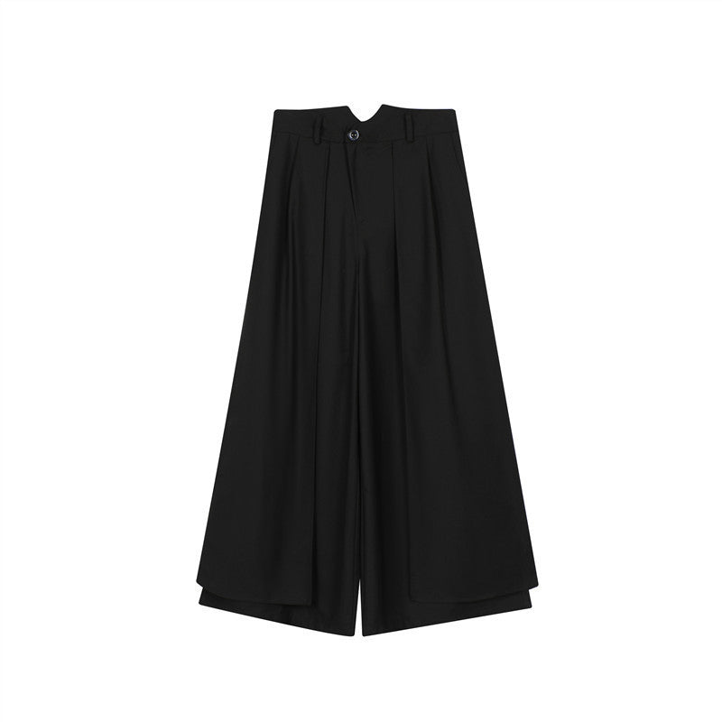 Double Layered Ultra-Wide Leg Pants for Casual or Stage Wear