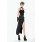 Dark In Love Punk Rib Cage Grommet Waist Cincher Belt