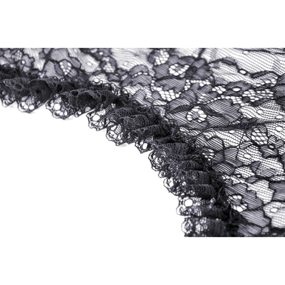 Dark in Love Belladonna Lace-Bell Sleeve Goth Shrug