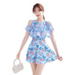 Fashion One-Piece Swimsuit Dress, Plus Sizes