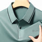 Men's Spring and Autumn Stretch Long-Sleeve Polo Collar Shirt